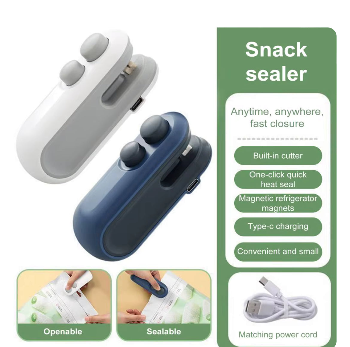 Mini Rechargeable Snack Sealer